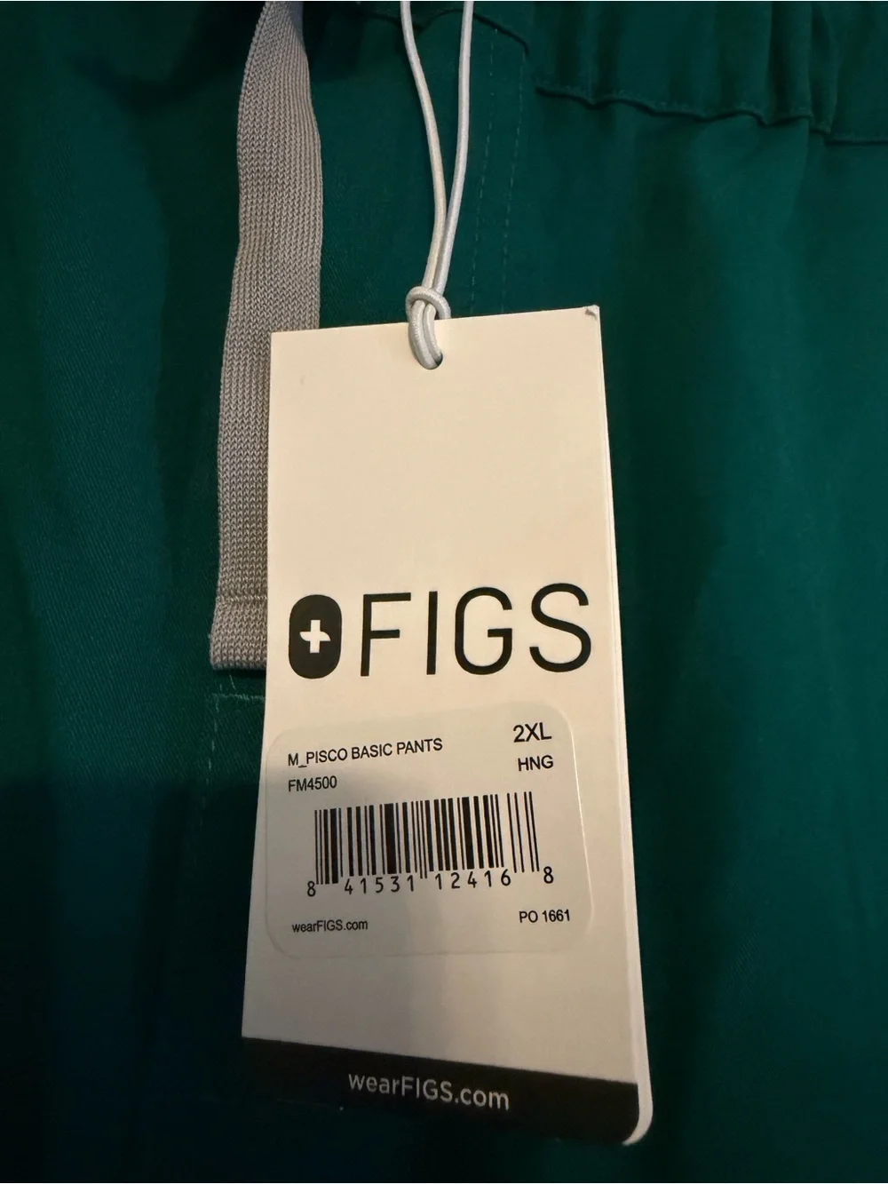 FIGS Men's Teal Drawstring Joggers